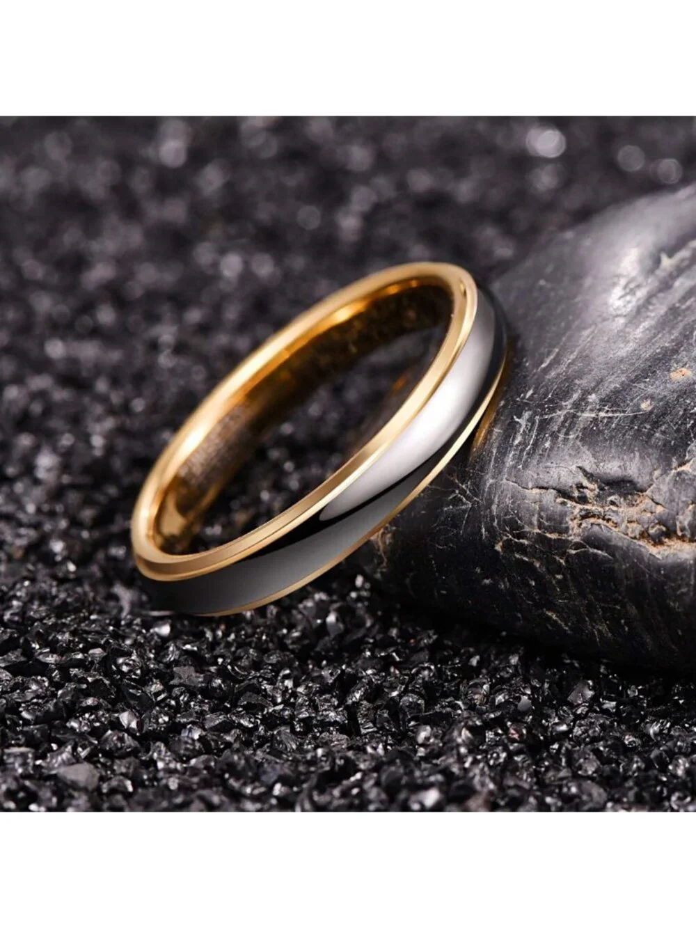 Stylish Tungsten Carbide Wedding Band Ring for Men & Women - Comfort Fit